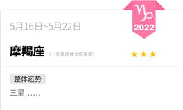 蓝蓝占星魔羯座一周运势(5.16-5.22)