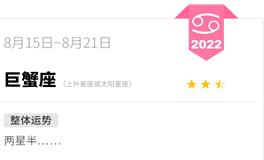 蓝蓝占星巨蟹座一周运势（8.15-8.21）