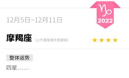 蓝蓝占星魔羯座一周运势（12.5-12.11）