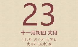 今日老黄历(2025年12月23日)：黄历宜忌、财神方位、特吉生肖、打麻将财位