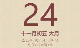 今日老黄历(2025年12月24日)：黄历宜忌、财神方位、特吉生肖、打麻将财位
